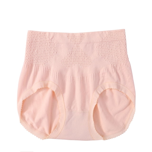 Timegard Womens Panties High Waist Stretch Full-Coverage Breathable Comfy Solid Color No Show Underwear