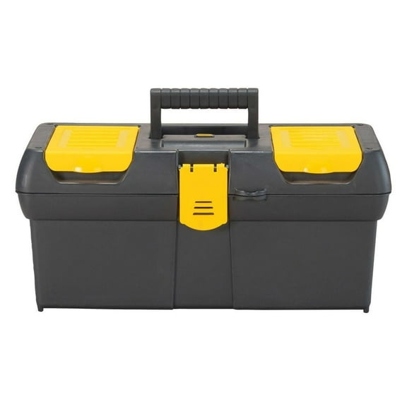 STANLEY 016011R One-Latch 16-Inch Toolbox with 2-Lid Organizer