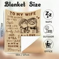thumbnail image 7 of MMYGU to My Wife Blanket Gift for Wife from Husband Wedding Anniversary Birthday Blanket Romantic Gifts for Wife 40x50in, 7 of 7