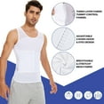 thumbnail image 6 of Lilvigor Men Body Shaper Compression Shirts Slimming Vest Tummy Control Underwear Girdle Waist Slimmer Shapewear, 6 of 9