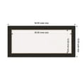 thumbnail image 4 of Amanti Art White Cork Board Framed Accent Bronze Narrow Bulletin Board 34 in. x 16 in., 4 of 7