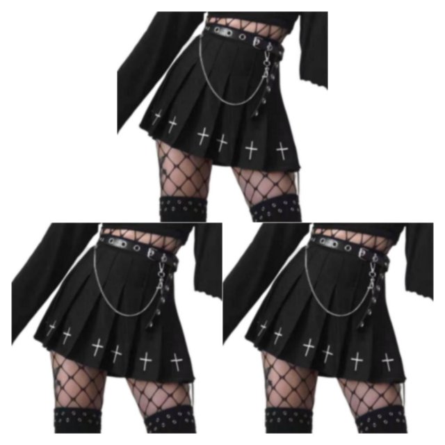 relayinert Jupe Plissée Fine Sans Perte Durable et Indéformable à Long Terme Élégant Polyester Taille M 3Set