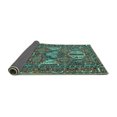 thumbnail image 2 of Ahgly Company Indoor Rectangle Persian Turquoise Blue Traditional Area Rugs, 8' x 10', 2 of 4