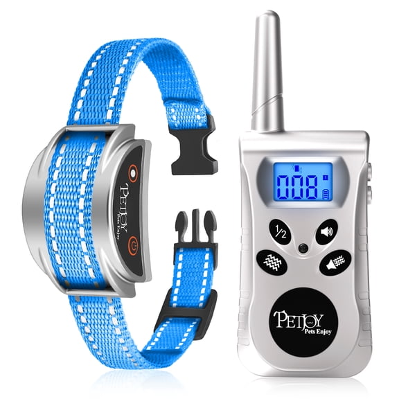 PetJoy No Shock Training Collar for Dogs & Cats,Small Dog Training Collar, Cat Meow Collar, 1600ft Remote, Vibration Only, IP67 Waterproof (Small/Medium)