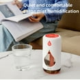 thumbnail image 3 of Cre-Heaven Portable Mini Humidifier with Color Lights, Rechargeable Small Desk Humidifiers Quiet Car Humidifier 2 Mist Modes Personal Desktop Humidifiers for Bedroom, Office, Travel, Car, 3 of 8