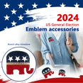 thumbnail image 2 of Buy 2 get 10% off US Election Brooch Exquisite Alloy Rhinestone Badge Pin Suit Jacket Accessories, 2 of 5
