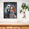 thumbnail image 3 of (11CTACC-4843__C__40X50) Hilo algodón ecológico bordado 11CT 3 hebras impresión 40*50cm Kit serie personajes punto cruz Skull Jack y Sally, 3 of 9