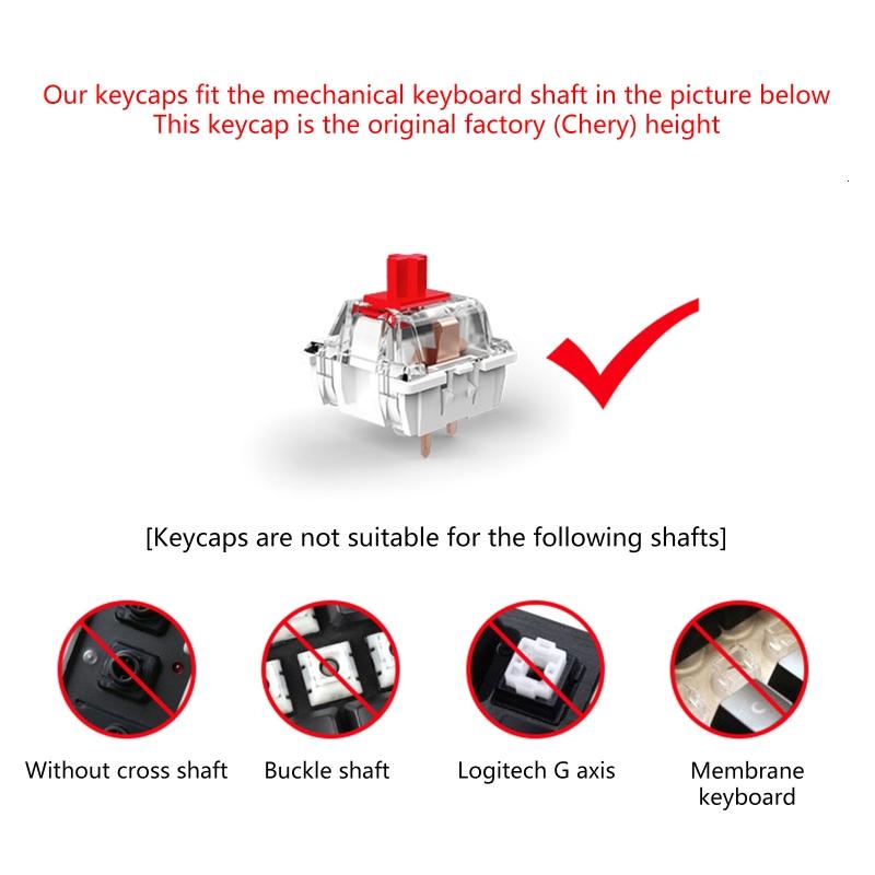 LIANXUE Rainbow Theme Keycaps 114-Key PBT Dye Subbed For MX Switch Mechanical Keyboard
