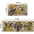 thumbnail image 6 of Lobster Irises Mask Doughnut Mardi Gras Kitchen Mats Set of 2, Home Decor Low-Profile Kitchen Rugs for Floor - 17x29 and 17x47 Inch, 6 of 6