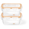 thumbnail image 2 of shiyou-Lock & Lock 095131-006-0000 Contenants en Plastique avec Couvercles-2 x 170ml Rectangulaire, Transparent & Lock & Lock 095115-006-0000 Contenant en Plastique avec Couvercle 1.2 L Rectangulaire, Transparent, 2 of 4