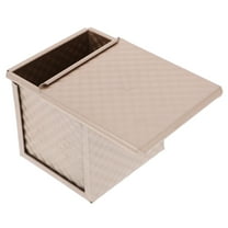 WEUVEB Aluminum Loaf Pan with Lid, Wave Pattern Design, Commercial Grade Bakeware for Restaurant and Home Baking, 1 Set