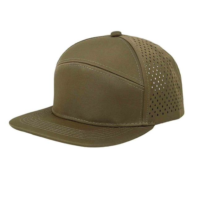 Casquette de Pêcheur Ajustable Assortie pour Femmes, Vert Armée, Protection Solaire, pour Randonnée, Camping, Plein Air, Baseball, Décontractée, Bord en Maille, Haut Doux