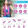 thumbnail image 2 of Serviette Rafraîchissante, Serviettes de Sport en Microfibre pour le Entraînement Physique, Serviettes Rafraîchissantes pour le Cou et le Visage, Serviette Froide Super Absorbante pour le Camping, la Randonnée, le Gym, le Entraînement Physique, le Yoga, l'Entraînement, 2 of 6