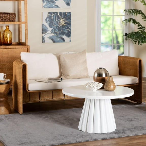 bali & pari Carina Boho Sofa, Light Honey