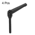 thumbnail image 3 of Uxcell 4 Pack M8 x 80mm Male Threaded Stud Adjustable Clamping Lever Handle Bolt Knob Black, 3 of 6