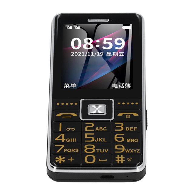 Teléfonos Móviles Básicos, Teléfonos Con Botones Grandes Para Personas Mayores, Teléfonos GSM Con Pantalla De 2,4",Sonido Claro, Radio FM, 3 Ranuras Para Tarjetas, 6800MAh