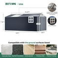 thumbnail image 3 of JULY'S SONG 10X16FT Outdoor Storage Shed, Metal Shed with Windows & Lockable Doors for Lawn, Black, 3 of 8