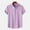 12#Purple, variant on Men Casual Solid Turndown Short Sleeve Button Closure Shirt Hawaii Blouse Blouses For Men Under 10 G 2024 Summer Loose Tee Shirts Blouse Short Sleeve Tunic Tops For Men