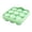 Green - 12.5cm, variant on 9 Cavity Rose Shaped Silicone Ice Mold Food Grade Reusable Ice Cube Tray for Cocktail Whiskey Drink Making 4.9×1.8 Inch