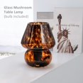 thumbnail image 3 of Lámpara ONEWISH Mushroom vintage estilo Murano de vidrio 15x18 cm 120 V, 3 of 6