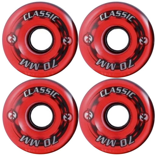 with Bearings 4 RED CITY OLD SCHOOL WHEELS set of 