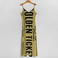 thumbnail image 5 of Golden Ticket Sleeveless Dress Loose Women's Dress Dresses Luxury Evening Dresses, 5 of 9