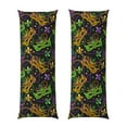 thumbnail image 2 of Bingfone Body Pillow Cover Long Pillow Case With Zipper Decorative Bedding Pillowcase 20"X54" Soft Cushion Pillow Case For Bedroom-Mardi Gras Surface, 2 of 8
