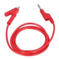 thumbnail image 4 of Banana Plug Test Leads, Electrical Portable Test Flexible Brass Cable Injection Molding Silicone Sheath  For Car Battery Red, 4 of 8