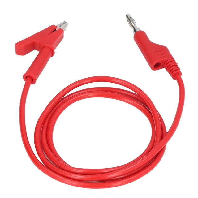 Clip Test Leads 4mm Plug Test Leads Brass Plug Test Wire 20A 3000V Cable Flexible Plug Wire For Electrical Testing