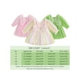 thumbnail image 5 of Biekopu Girl Tutu Tulle Dress Toddler Butterfly Pattern Heart Print Long Sleeve Square Neck Mini Dress Little Girl Party Dress, 5 of 9