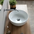 thumbnail image 4 of Nameeks Scarabeo 1807-No Hole Scarabeo Glam 16" Circular Ceramic Vessel Bathroom Sink -, 4 of 4