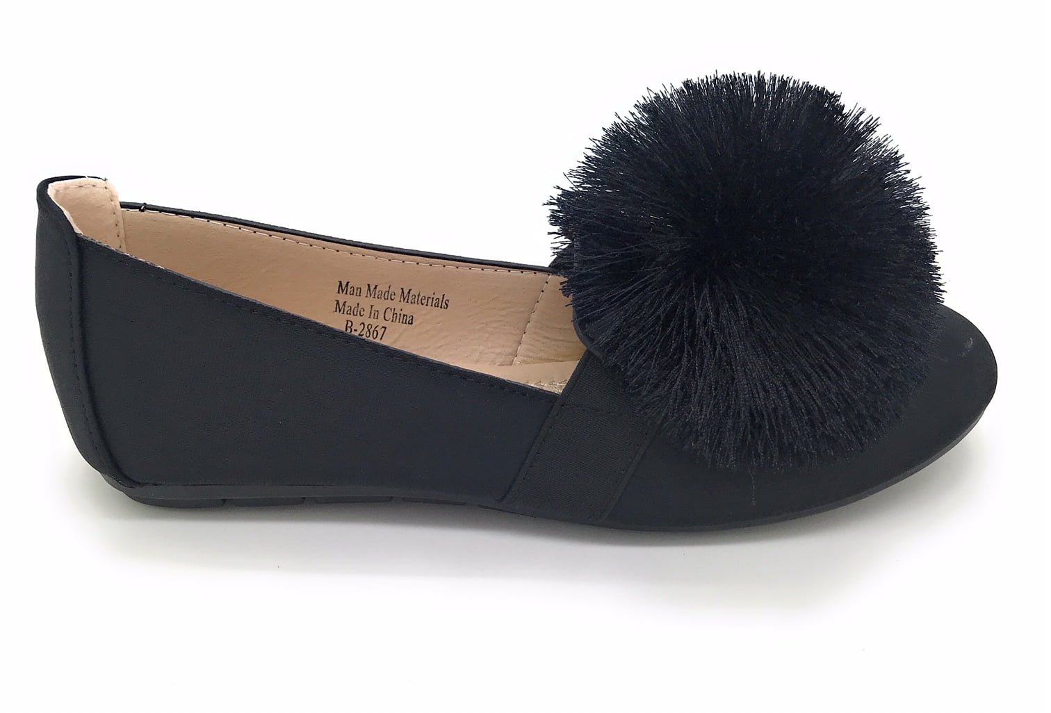 Victoria K Pom-Pom Ballerina Flats (Women)