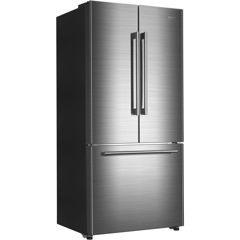 Galanz 18 Cu. Ft. 3-Door French Door Refrigerator with Ice Maker