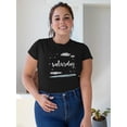 thumbnail image 2 of Saturday Cool Starry Sky T-Shirt Women -Image by Shutterstock, Female Small, 2 of 4