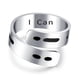 thumbnail image 1 of 1 Anillo de código Morse con personalidad, anillo geométrico Simple y versátil, joyería de moda, 1 of 5