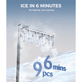 thumbnail image 4 of Ecozy Chillio Countertop Ice Maker, Portable, Self-Clean, 9 Bullets in 6 Mins, 26lbs/24H. Includes Handle, Basket & Scoop, 4 of 7