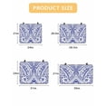 thumbnail image 7 of Large Induction Cooktop Protector Mat Polynesia Texture Stove Top Covers for Electric Stove, Retro Traditional Tribe Floral Abstract Blue Decorative Stove Burner Cover Mats, Glass Top Stove Cover, 7 of 7