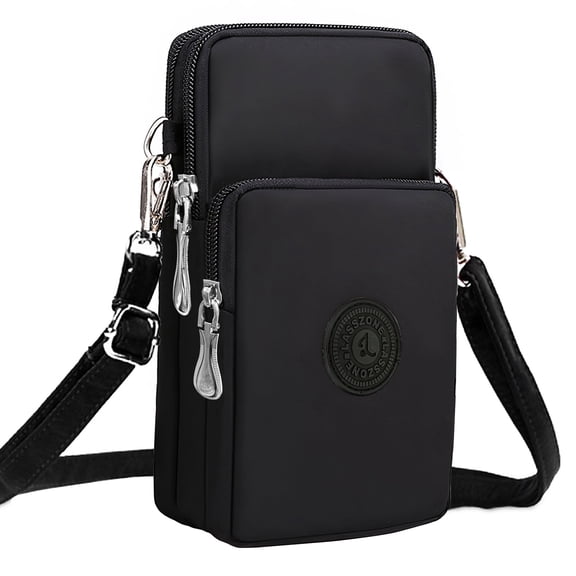 KXF Women Waterproof Nylon Cell Phone Crossbody Purse with Wristlet Shoulder Strap for Daily Use