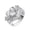 Silver, variant on Couple Swan Love Shape Ring Geometry Circular Rhinestone Ring Engagement Ring Full Diamond Zirconia Solitaire Ring 5 11