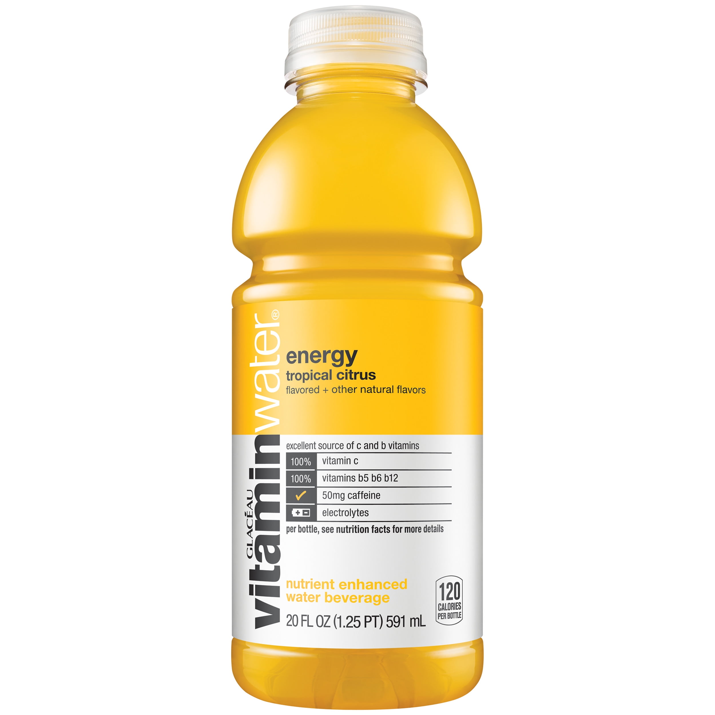 Glaceau Tropical Citrus Vitaminwater, 20 Fl Oz, 24 Count ...