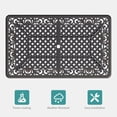 thumbnail image 3 of 59.06" Cast Aluminum Outdoor Dining Table for 6–8 People, Rust-Resistant All-Weather Metal Patio Table with 2" Umbrella Hole, Heavy-Duty Garden Furniture for Deck, Backyard, Dark Bronze, Only Desk, 3 of 7