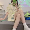 thumbnail image 1 of Japanese cute Hello Kitty high quality imitation cotton cardigan short sleeve pajamas women Summer High sense ladies home wear suit, 1 of 5