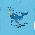 thumbnail image 4 of Inktastic If I Can't Be a Unicorn, I'm Gonna Be a Narwhal Women's V-Neck T-Shirt, 4 of 5