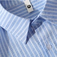 thumbnail image 6 of Rciityk Cotton Striped Shirt for Men Casual Long Sleeve Turndown Collar Blouse Shirt with Pocket, 6 of 6