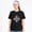 Black-79, variant on Women's Cotton T-Shirt, Cute Cat Pumpkin Ghost Cute Graphic Crew Neck Short Sleeve Tee for Halloween Party