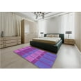 thumbnail image 4 of Ahgly Company Indoor Rectangle Patterned Dark Orchid Purple Area Rugs, 2' x 3', 4 of 6