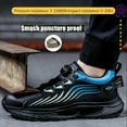 thumbnail image 5 of Steel Toe Shoes for Men Comfortable Breathable Safety Sneakers, Lightweight Wide Work Shoes with Durable Soft Sole, 5 of 11