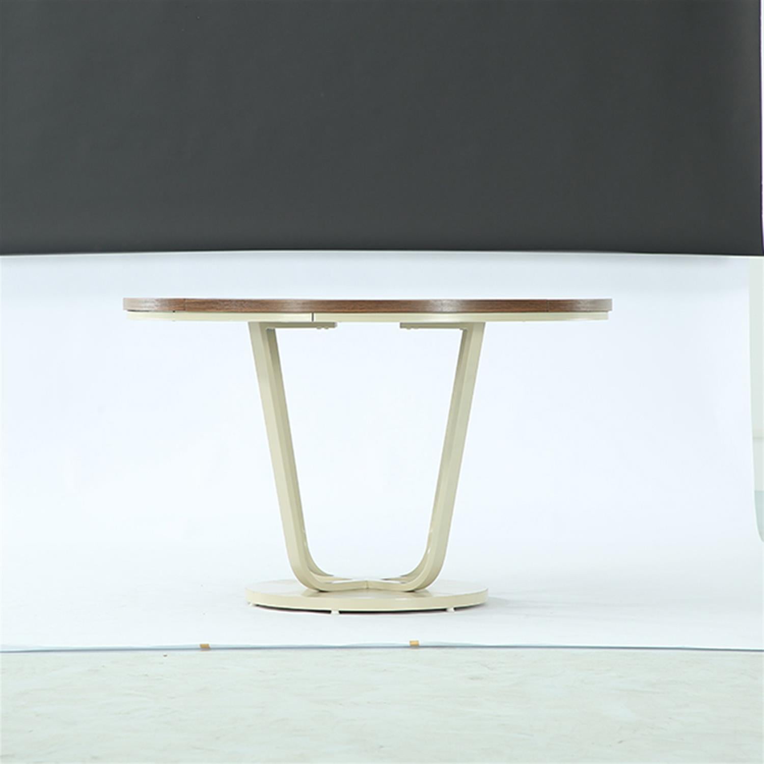 Demi Bonn Wooden Coffee Table, 2-Tier Round Central Cocktail Table with Shelves for Home Living Room, Office, Brown