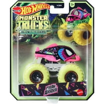 Hot Wheels Brillan en la Oscuridad Piran-ahhh Coche Fundido a Presion, Glow-In The Dark