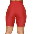 thumbnail image 6 of Audhol Shorts for Women Women Stretch Bike Shorts Workout Short Mini High Waist Shorts Gym Sports Pants Yoga Shorts Red M, 6 of 8